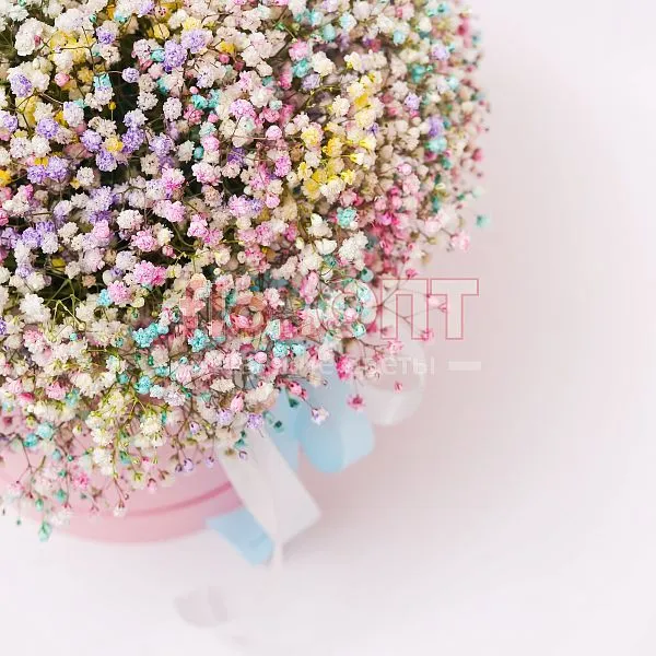 Коробка № 177 с цветной гипсофилой  — фото 4