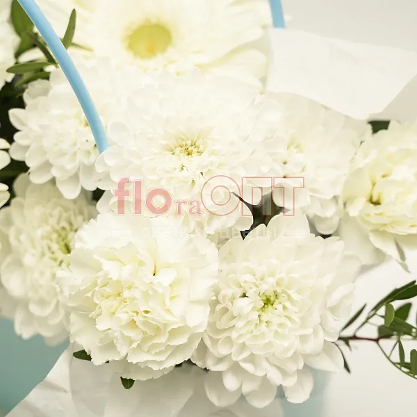 Композиция № 265 с белыми герберами  — фото 3