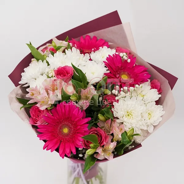 Букет № 510 с герберами сборный  — фото 2