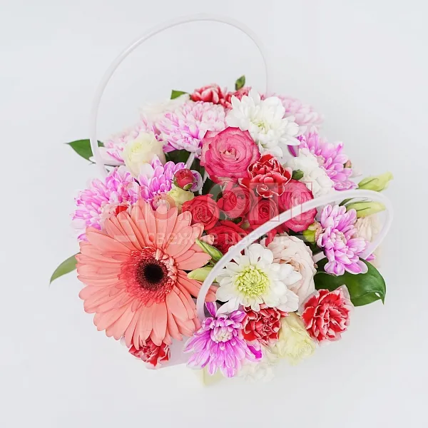 Композиция № 182 сборная с герберой  — фото 2