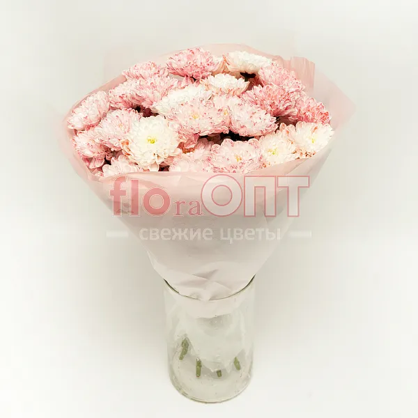 Букет № 533 с розовой хризантемой  — фото 2