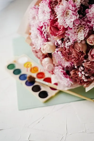 Букет № 154 розовый сборный  — фото 4