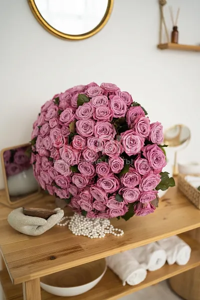 Букет № 453 из 59 сиреневой розы — фото 2