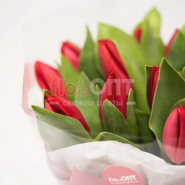 Букет № 489 с красными тюльпанами  — фото 3