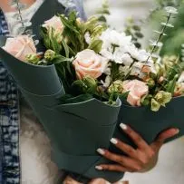 Букет Сборный №4 с розой и кустовой хризантемой  — фото 11