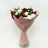 Букет Сборный №20 с красной розой и кустовой хризантемой  — фото 5